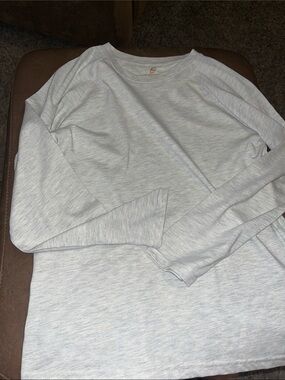 Class Club Light Gray Long Sleeve Kids Tee